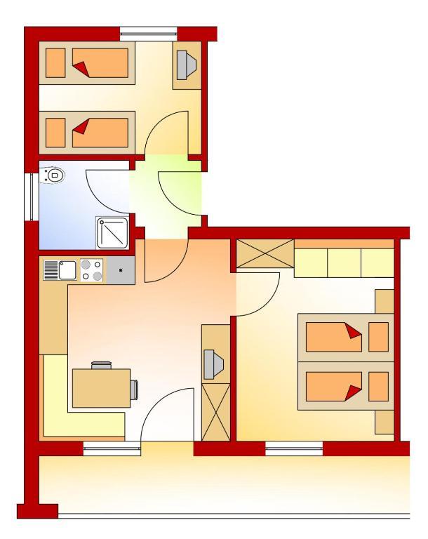 Appartements Schneezauber Lermoos Chambre photo