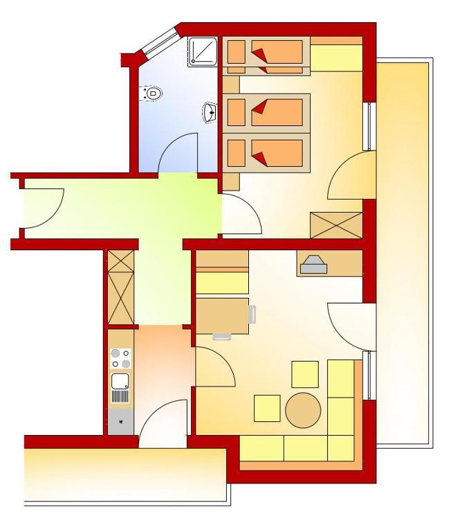 Appartements Schneezauber Lermoos Chambre photo